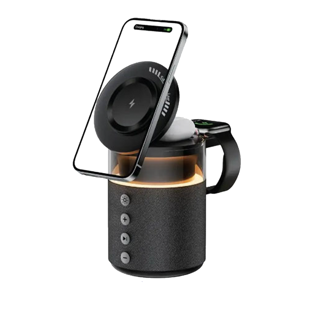 جرين ليون - شاحن لاسلكي 5 في 1 مع سماعة GL-SP11