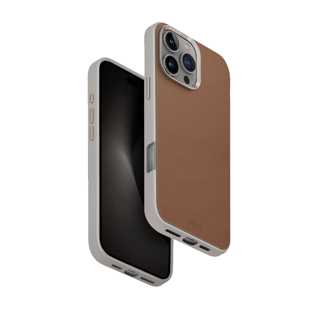 يونيك- باك كفر لايدن جلد 16 برو لون بيجي +بني