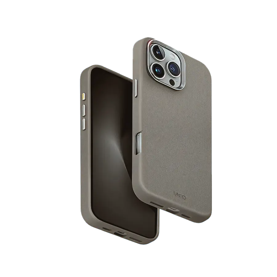 يونيك- باك كفر لايدن جلد 16 برو لون تيتانيوم