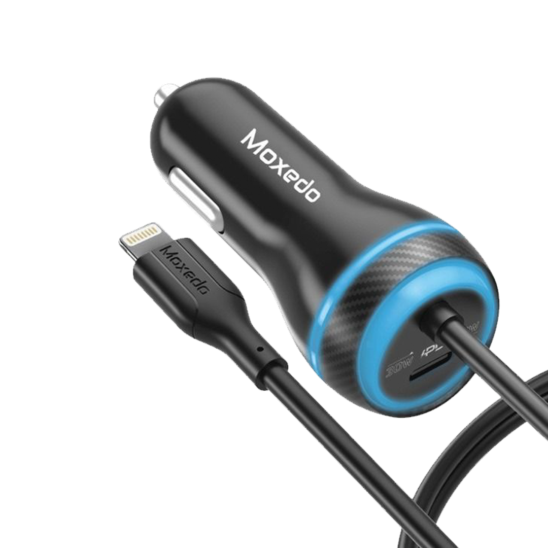 MOXEDO- CAR CHARGER WITH CABLE LIGHTNING 60W