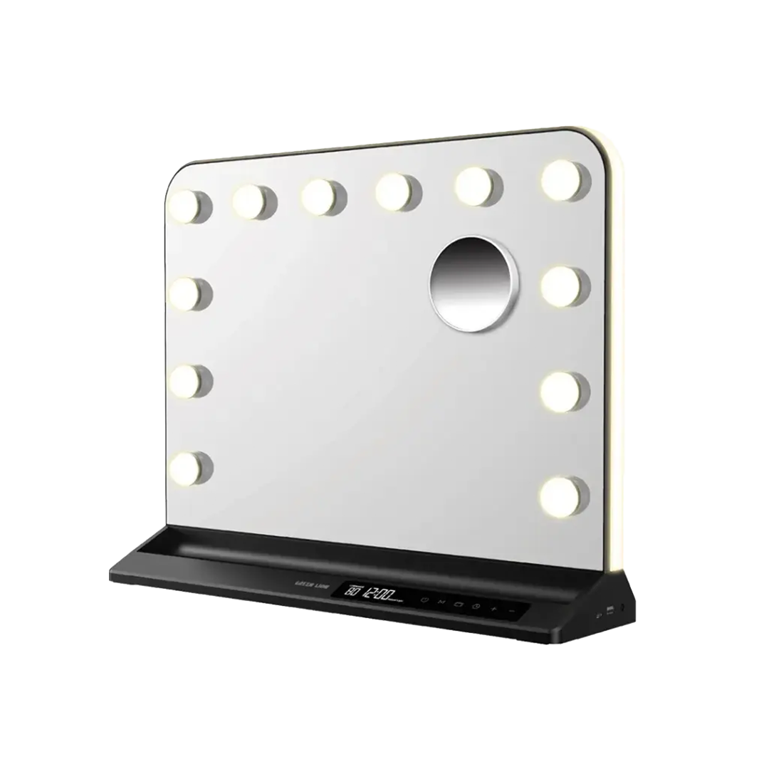 جرين ليون - مراة للزينة مع اضاءة جانبية 16X20 سم