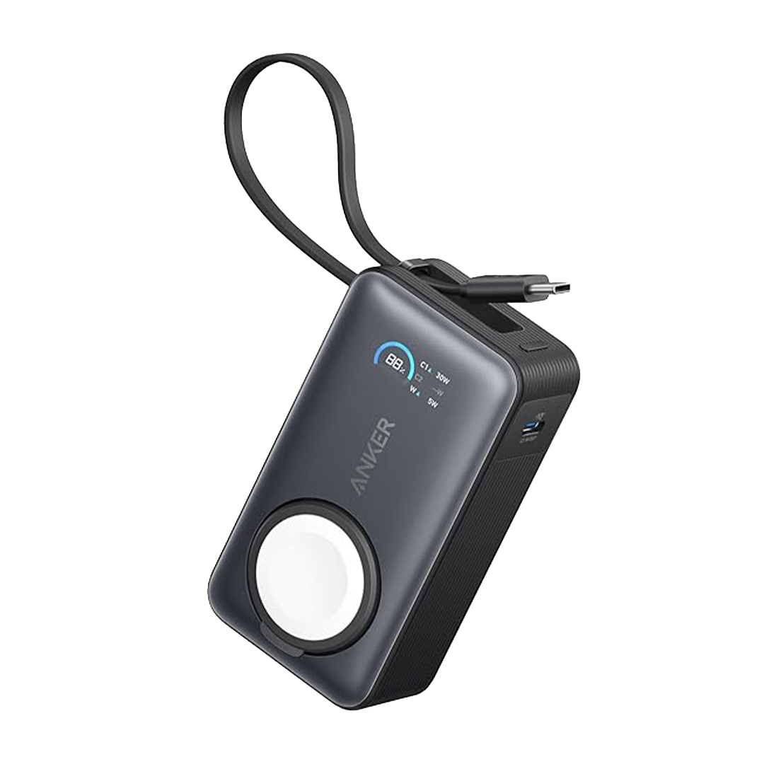 انكر- بور بانك 10000ملي امبير 30واط مع شاحن ساعة مع كيبل