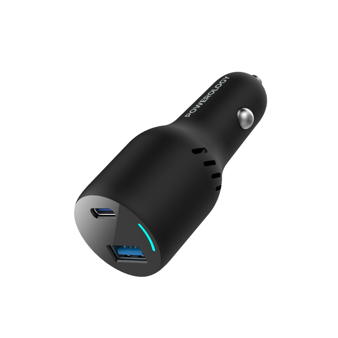 POWEROLOGY- CAR CHARGER 65W 2USB-C