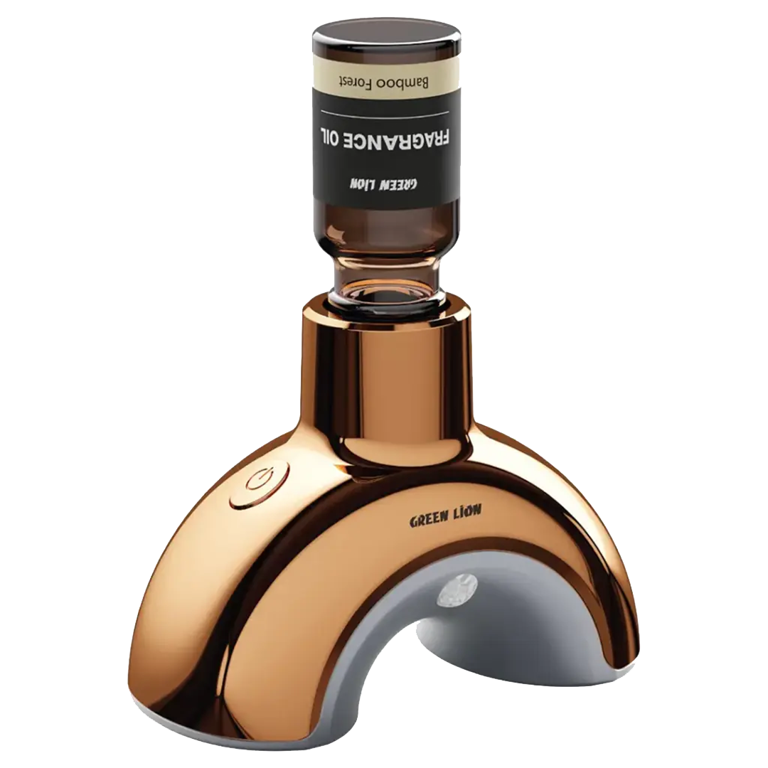 GREEN LION -CALMORA /OLARA FRAGANCE DIFFUSER GOLD/SILVER