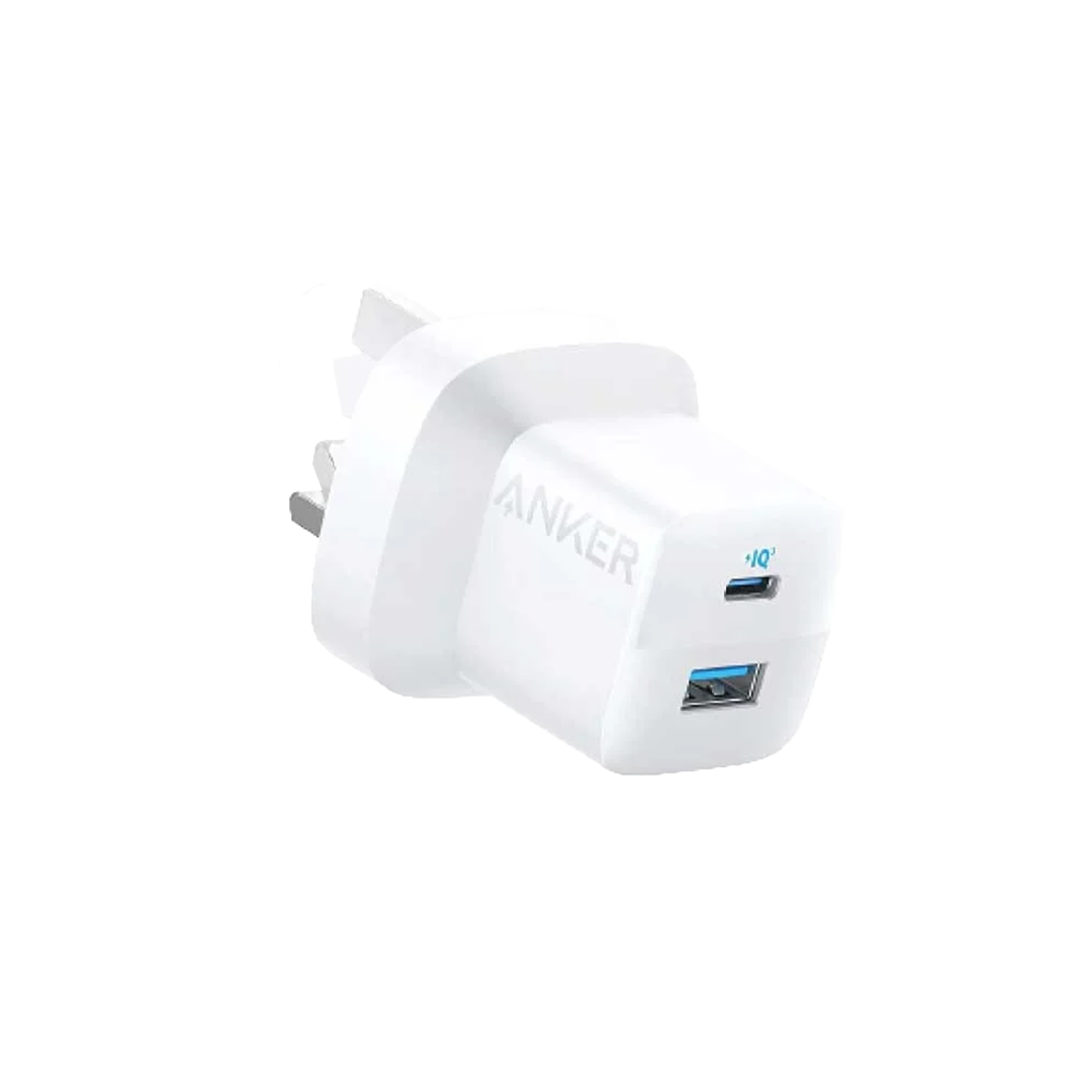 Anker 323 GAN 20W Charger – USB-C & USB-A – White